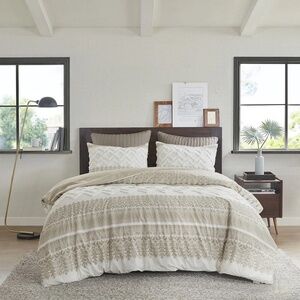 Ink+ivy Mila Cotton Printed Comforter Set with Chenille - King/Cal King - All